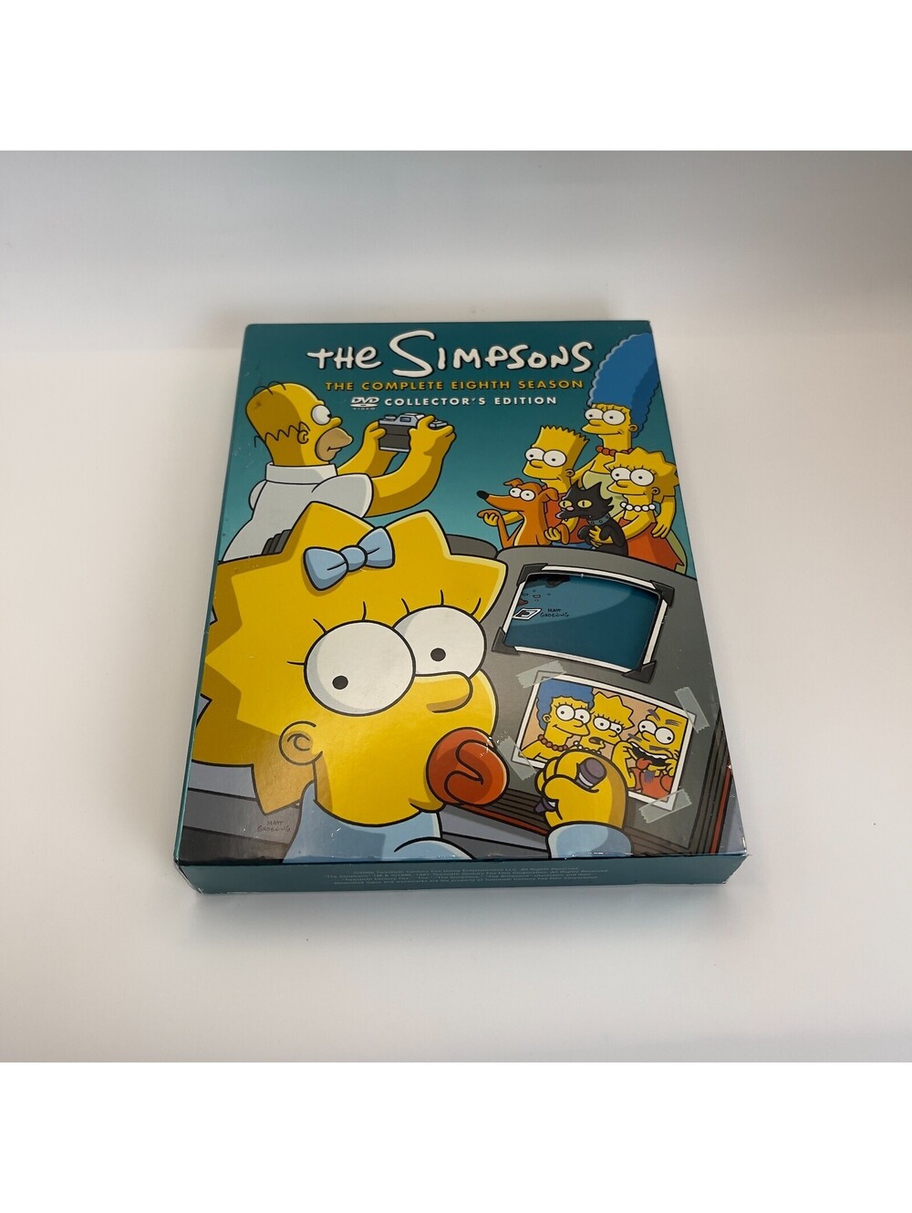 The Simpsons complete eighth season collector’s edition DVD.